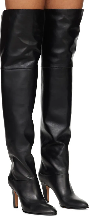 Chloé Black Eve Thigh High Boots - Image 4