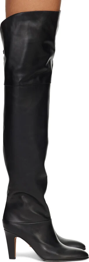 Chloé Black Eve Thigh High Boots