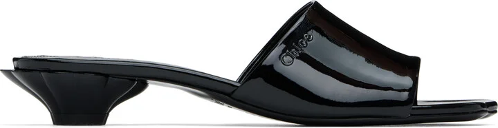Chloé Black Flower Sandals