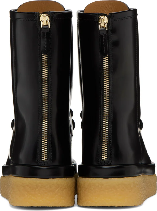 Chloé Black Jamie Lace-Up Boots - Image 2