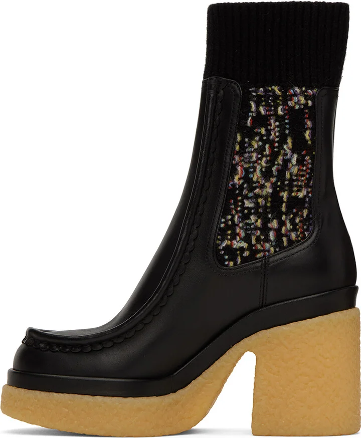 Chloé Black Jamie Sock Boots - Image 3