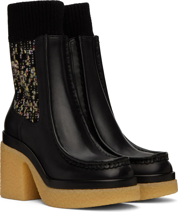 Chloé Black Jamie Sock Boots - Image 4
