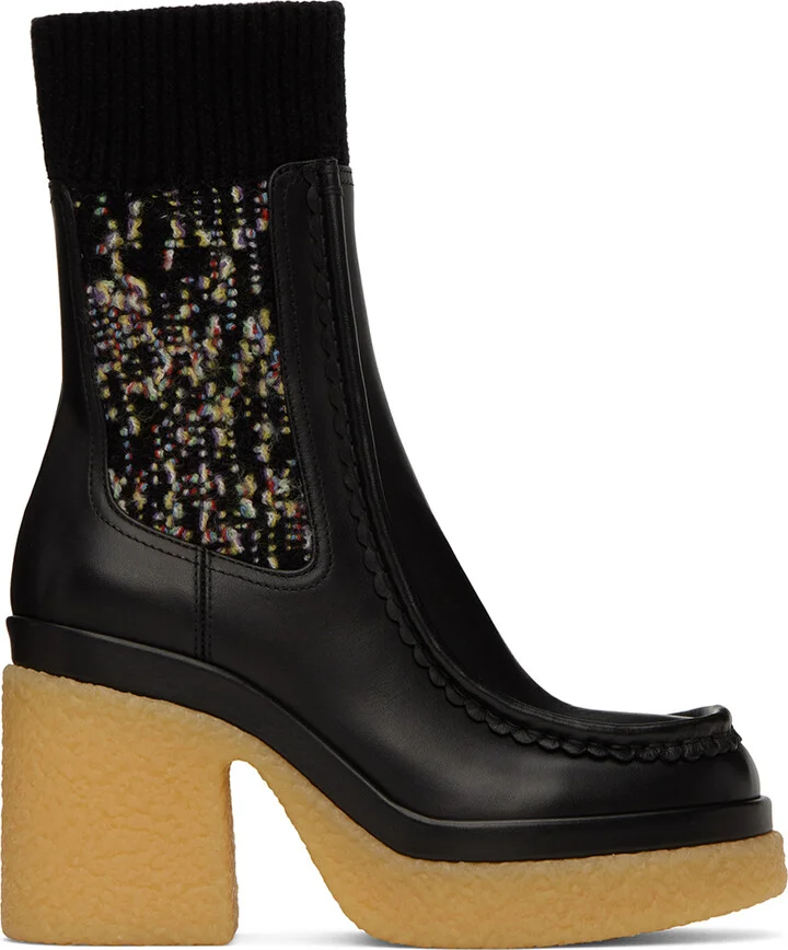 Chloé Black Jamie Sock Boots