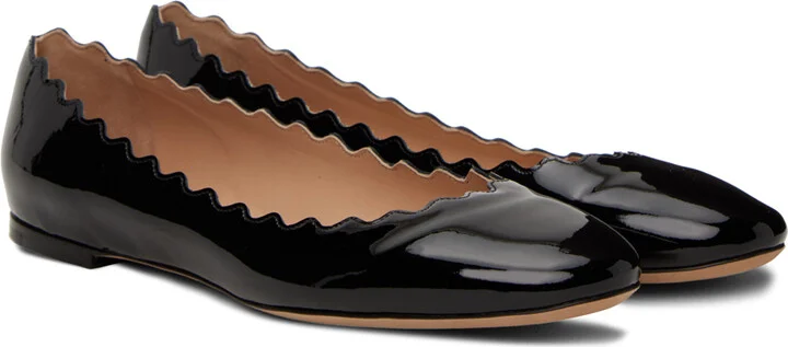 Chloé Black Lauren Ballerina Flats - Image 4