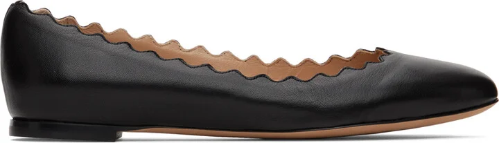 Chloé Black Lauren Ballerina Flats