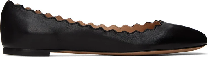 Chloé Black Lauren Ballerina Flats