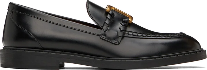 Chloé Black Marcie Loafers