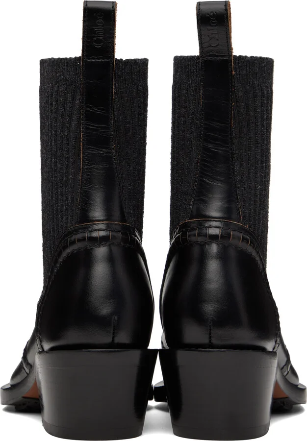 Chloé Black Nellie Ankle Boots - Image 2