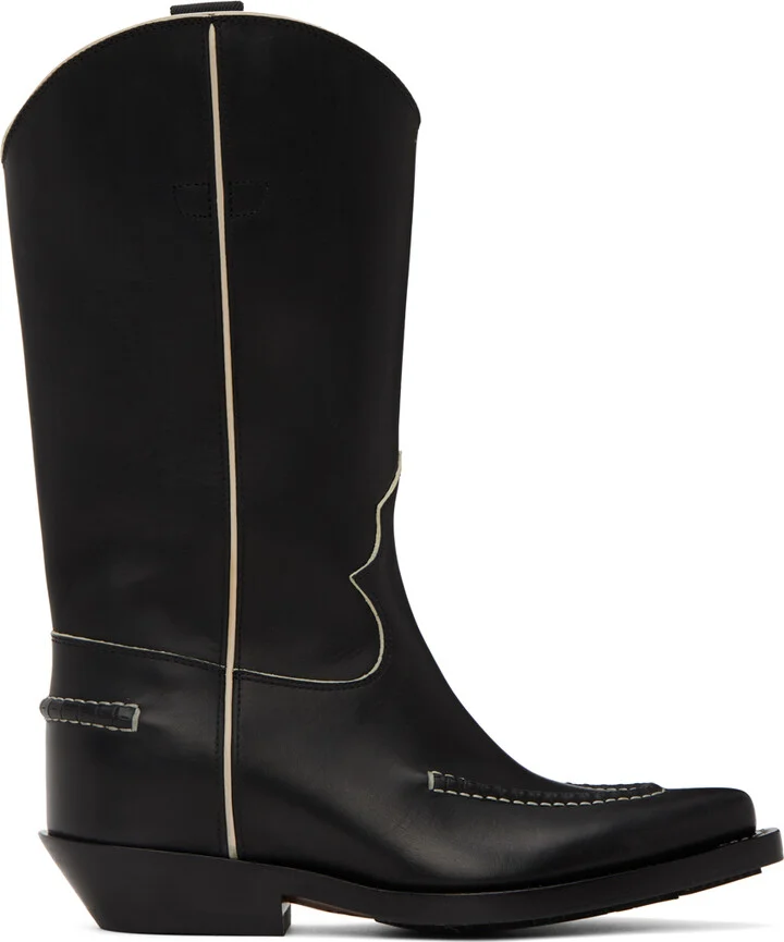 Chloé Black Nellie Cowboy Boots