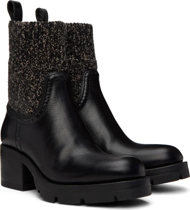 Chloé Black Neva Sock Boots - Image 4