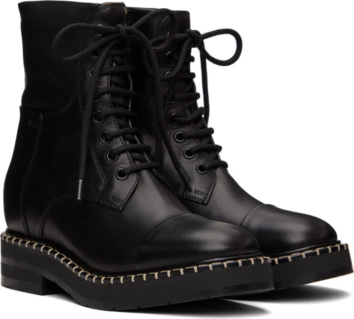 Chloé Black Noua Ankle Boots - Image 4