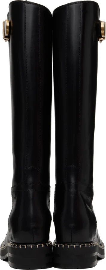 Chloé Black Noua High Boots - Image 2