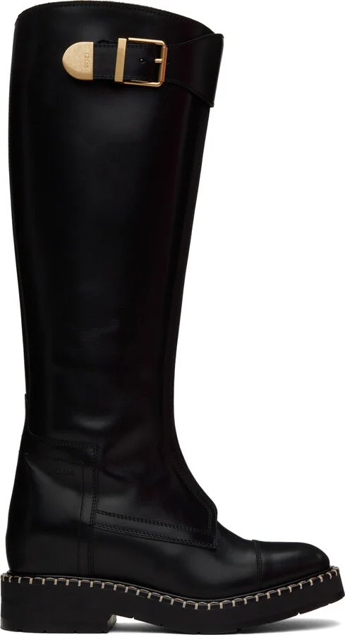 Chloé Black Noua High Boots