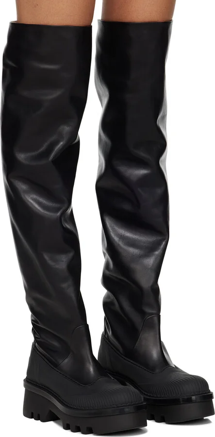 Chloé Black Raina Over-The-Knee Boots - Image 4
