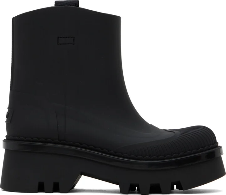 Chloé Black Raina Rain Boots