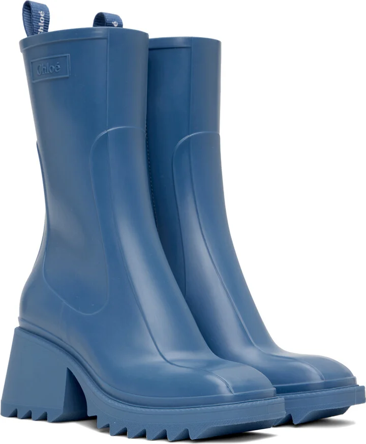 Chloé Blue Betty Boots - Image 4