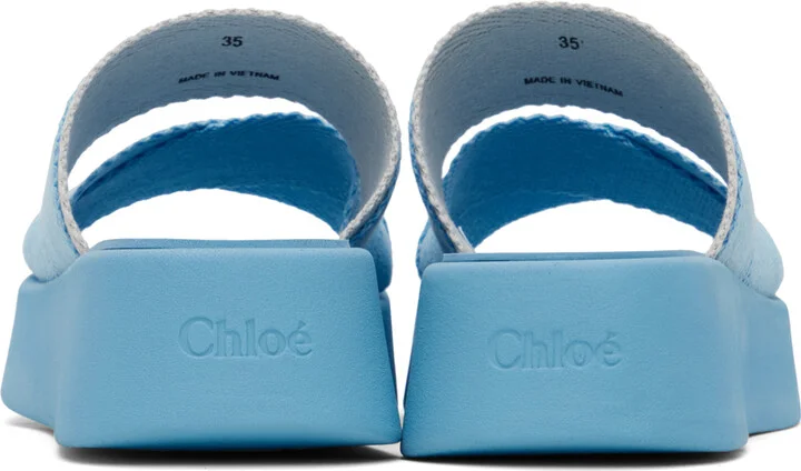 Chloé Blue Mila Sandals - Image 2