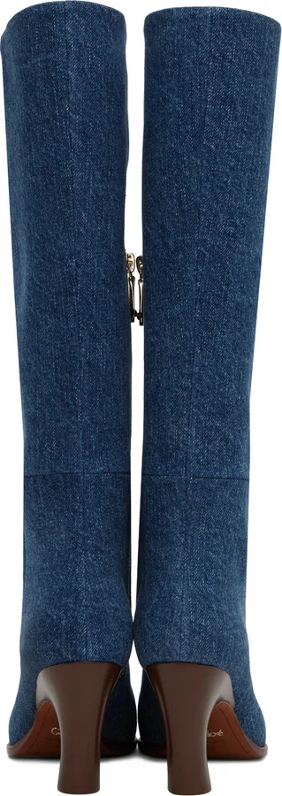 Chloé Blue Oli Boots - Image 2