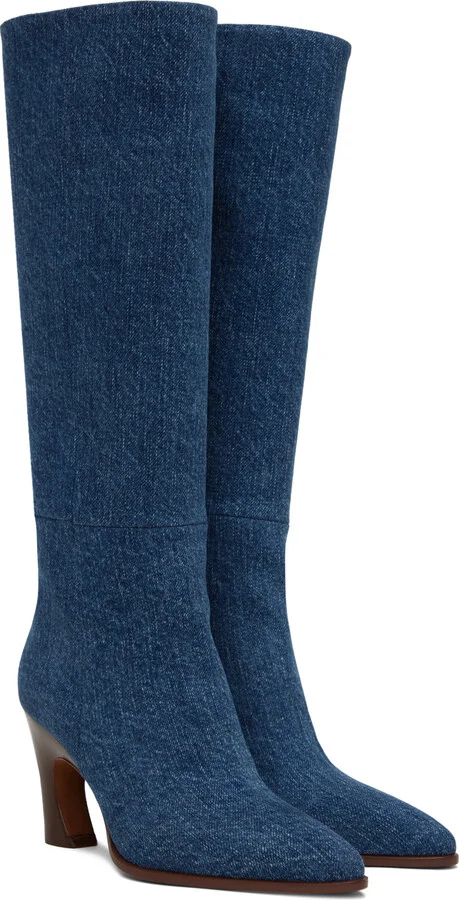 Chloé Blue Oli Boots - Image 4
