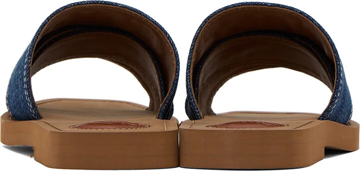 Chloé Blue Woody Sandals - Image 2