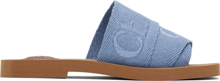 Chloé Blue Woody Sandals