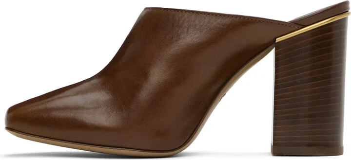 Chloé Brown Ambre Mules - Image 3