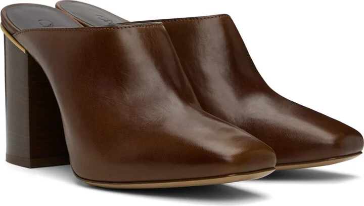 Chloé Brown Ambre Mules - Image 4