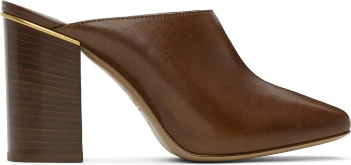 Chloé Brown Ambre Mules