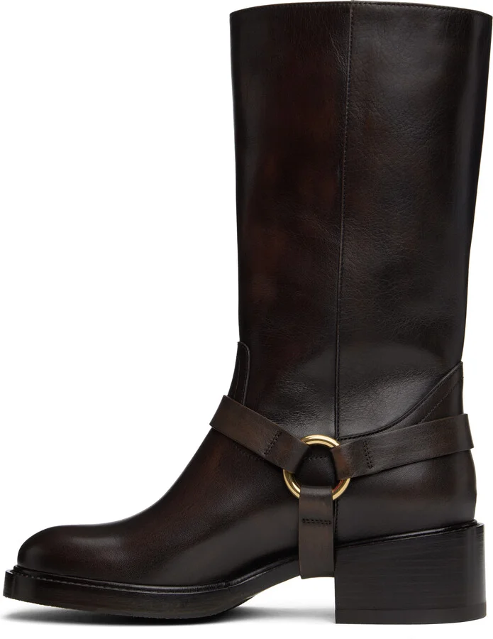 Chloé Brown Dakota Boots - Image 3