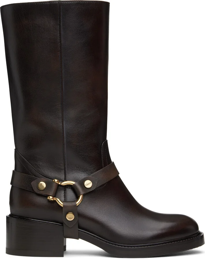 Chloé Brown Dakota Boots