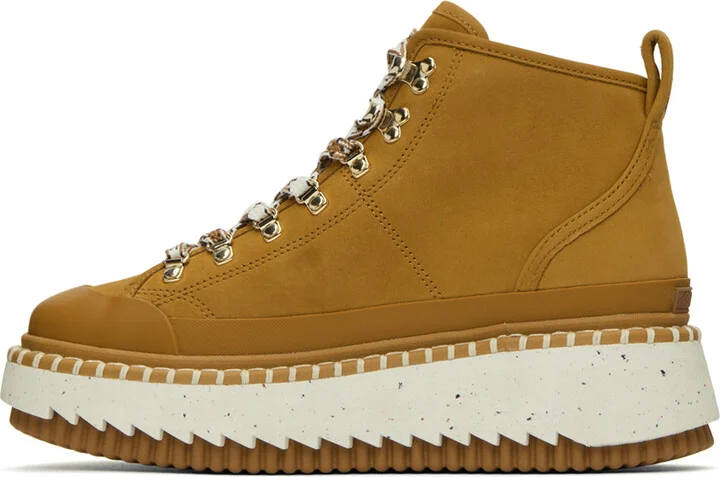 Chloé Brown Lilli Ankle Boots - Image 3