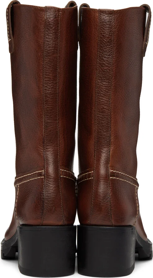 Chloé Brown Neva Boots - Image 2