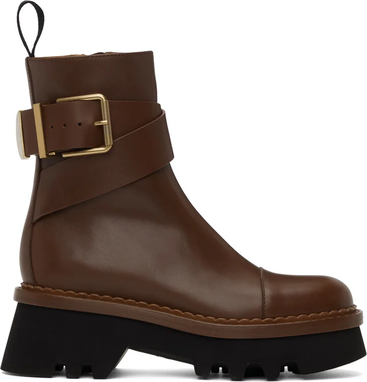 Chloé Brown Owena Boots