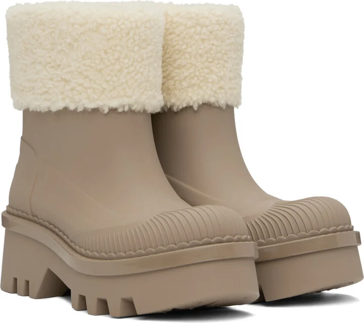 Chloé Brown Raina Boots - Image 4