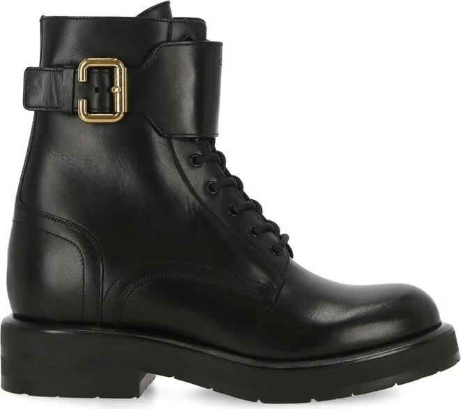 Chloé Buckle Detailed Lace-Up Boots