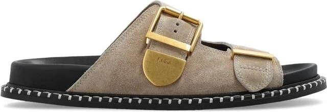 Chloé Buckle-Detailed Slip-On Sandals