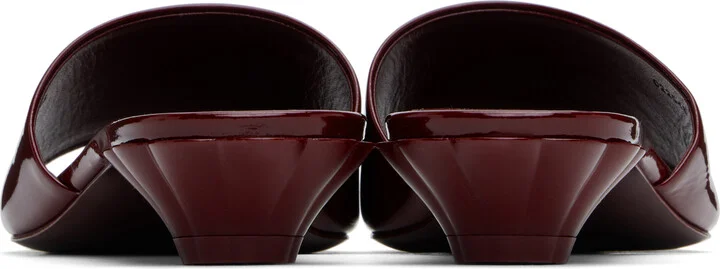 Chloé Burgundy Flower Sandals - Image 2
