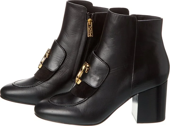 Chloé C Laurena Leather Bootie (Authentic Pre-Loved) - Image 2