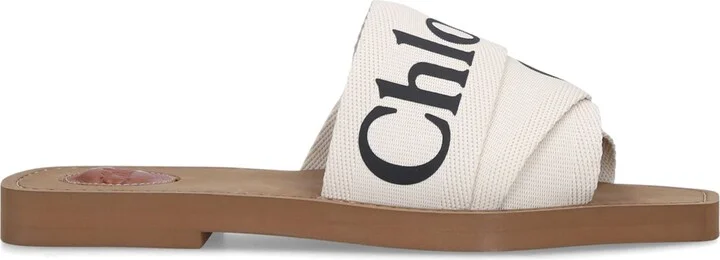 Chloé Canvas Jacquard Woody Sandals - Image 3