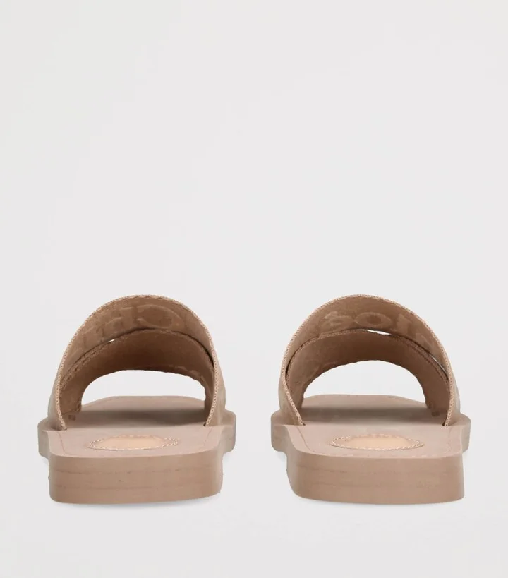 Chloé Canvas Jacquard Woody Sandals - Image 2