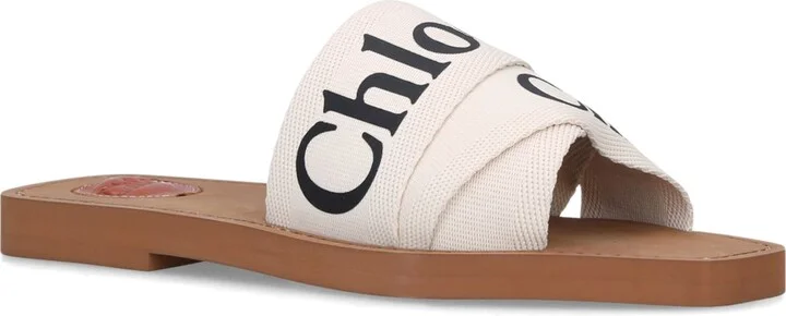 Chloé Canvas Jacquard Woody Sandals