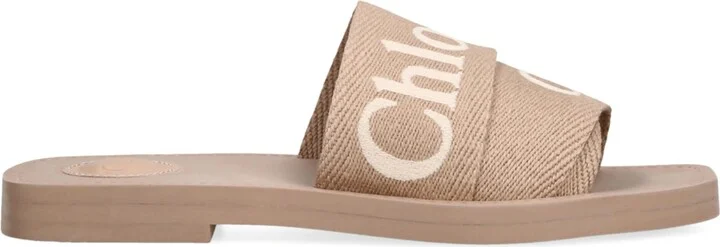Chloé Canvas Jacquard Woody Sandals