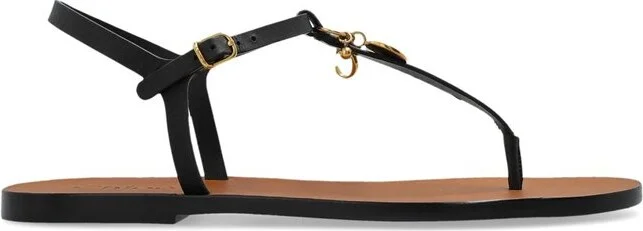 Chloé Charms Buckled Ankle Strap Sandals
