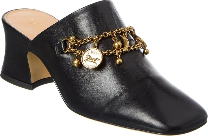 Chloé Charms Leather Mule