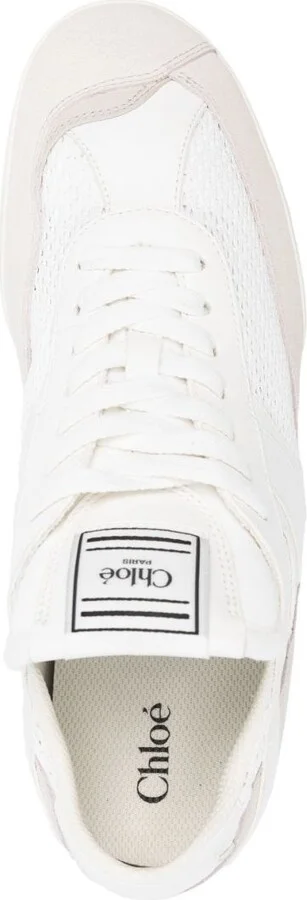 Chloè Chloè Kick Suede And Recycled Tissue Sneakers - Image 2