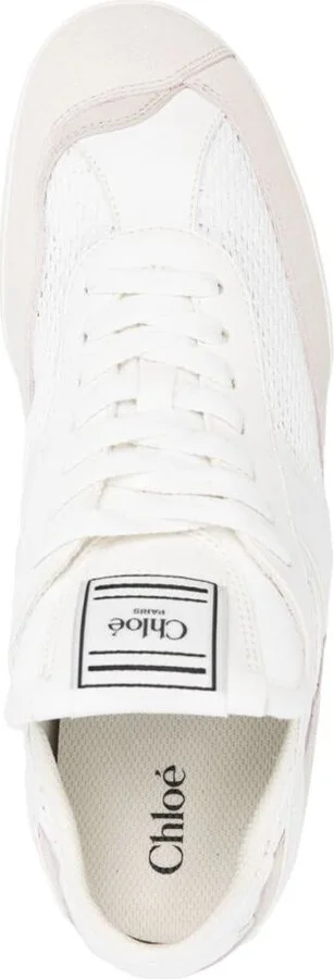 Chloé Chloé Kick Suede And Recycled Tissue Sneakers - Image 2