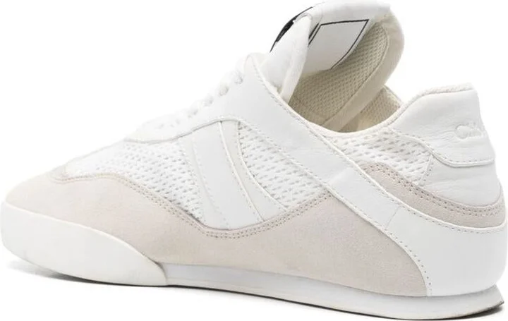 Chloé Chloé Kick Suede And Recycled Tissue Sneakers - Image 4