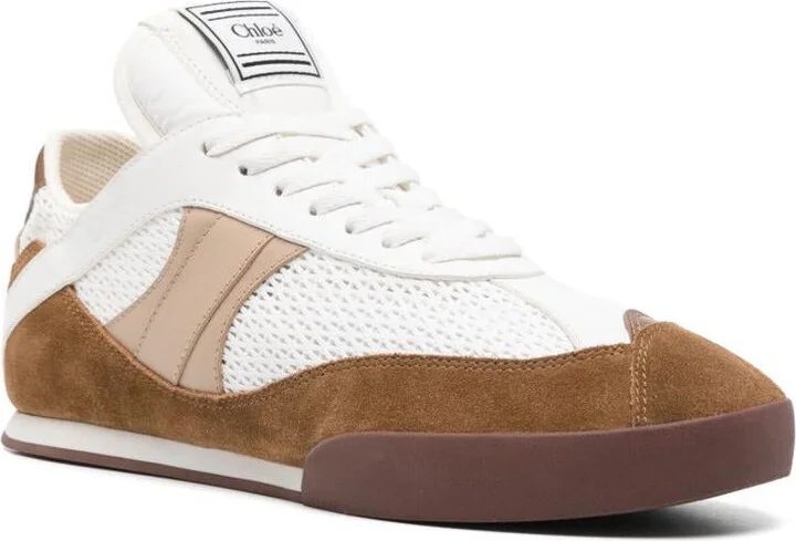 Chloé Chloé Kick Suede And Recycled Tissue Sneakers - Image 2