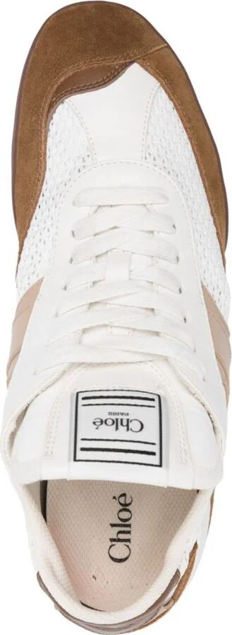 Chloé Chloé Kick Suede And Recycled Tissue Sneakers - Image 3
