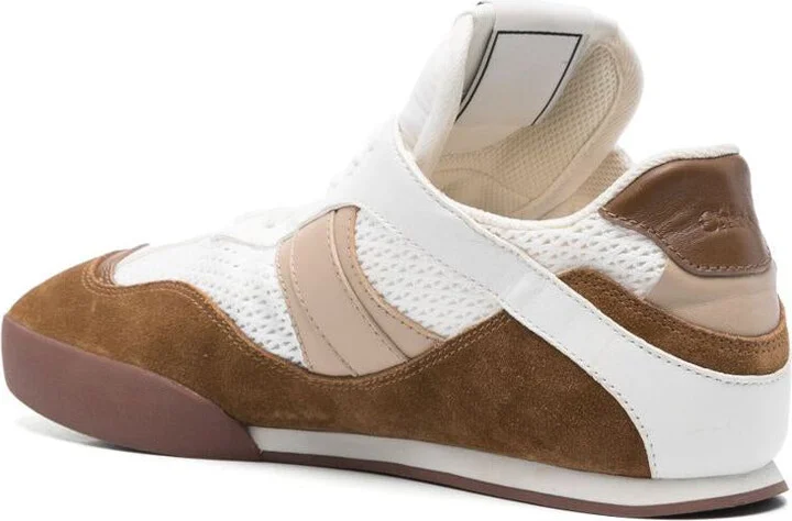 Chloé Chloé Kick Suede And Recycled Tissue Sneakers - Image 4